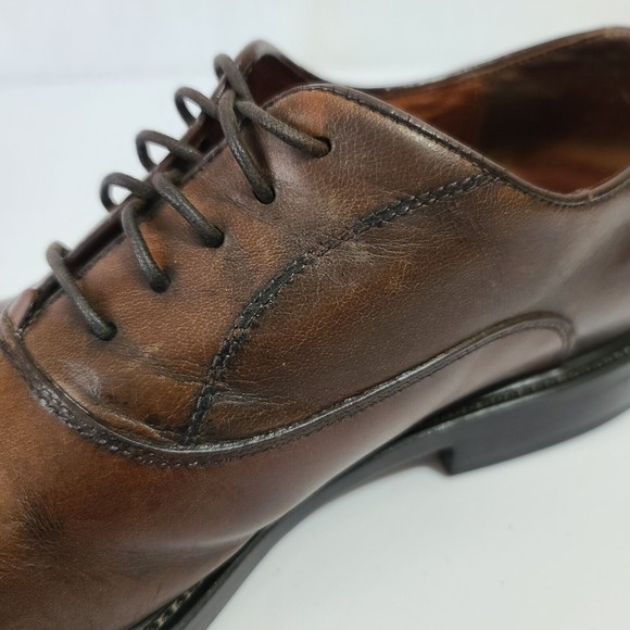 Johnston & Murphy Men\'s Ronan Cap Toe Oxford Shoes Size 13 Leather Made In Italy main image 7